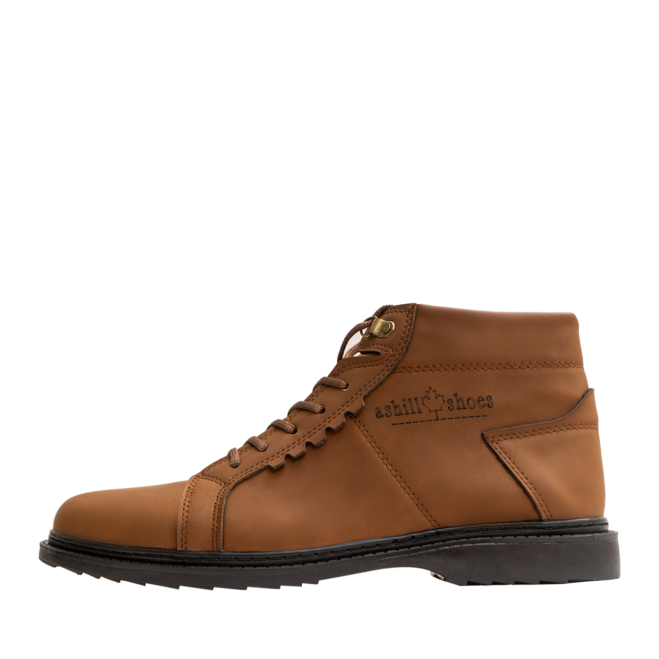 نیم بوت مردانه نسکافه ای مدل Ashil
