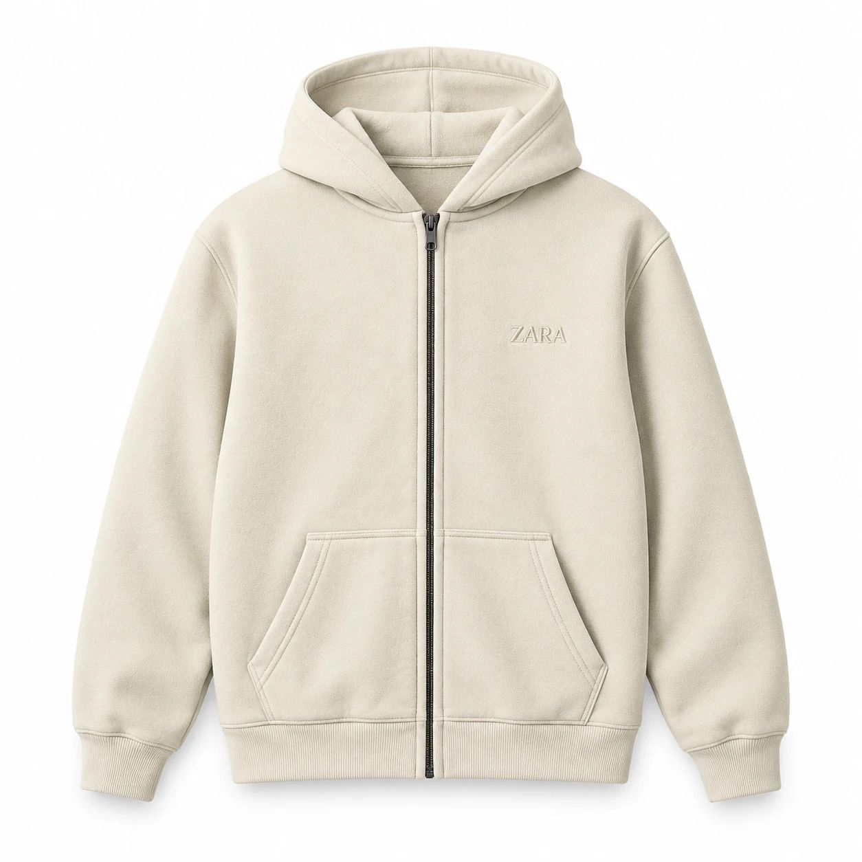 سوئیشرت کلاهدار مردانه مدل ZARA-کرم